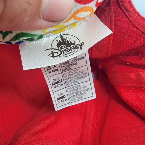 Disneyland Red Pride Mickey Ears Adults Hat Cap Casual Outdoors Comfort - Picture 5 of 9